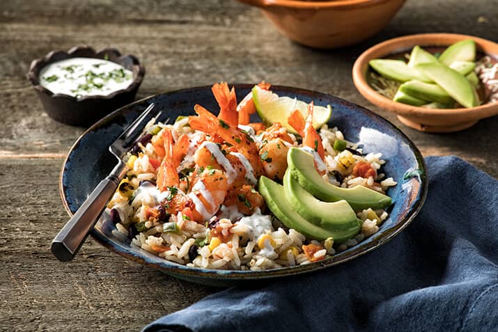 Grilled Garlic Chili Shrimp with Cilantro Lime Rice Recipe