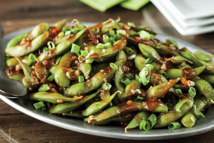 Angry edamame dish with a kick using Simplot Simple Goodness™ Edamame
