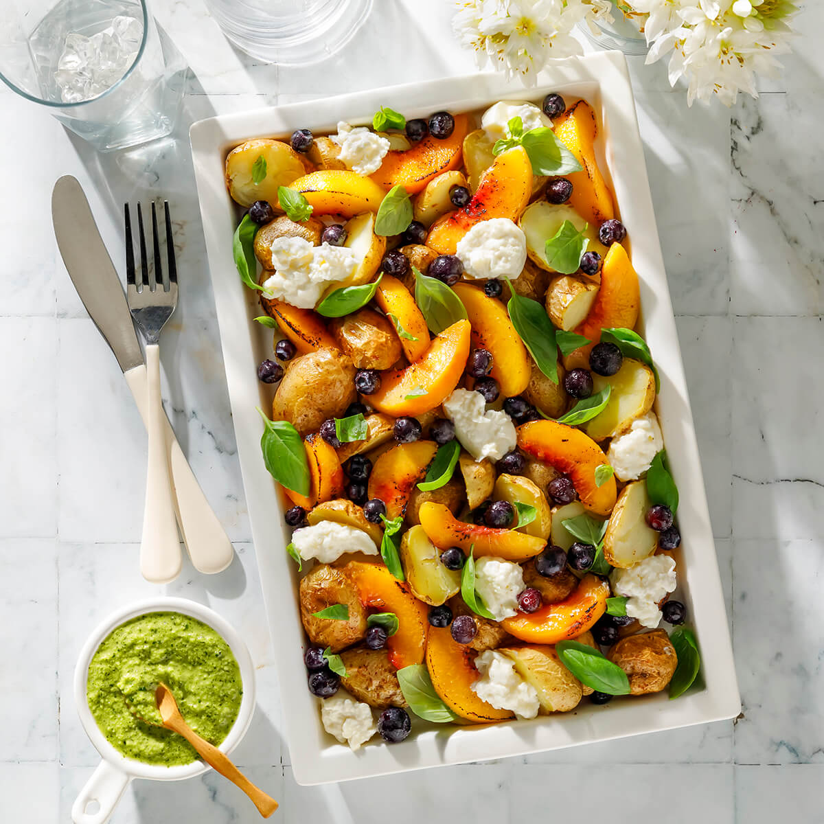 Potato and Peach Salad Recipe