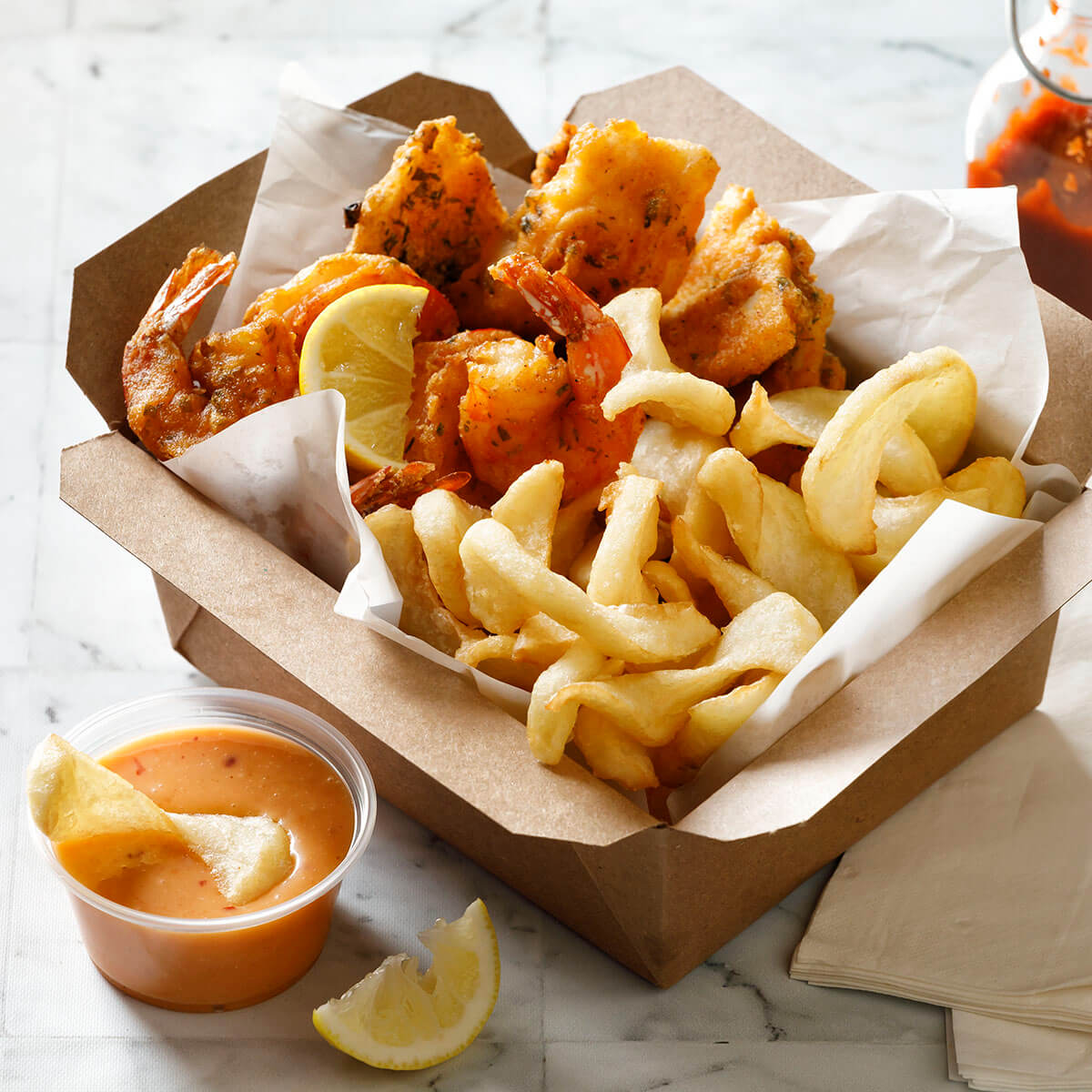 Chips Fish and Shrimp Combo Recipe