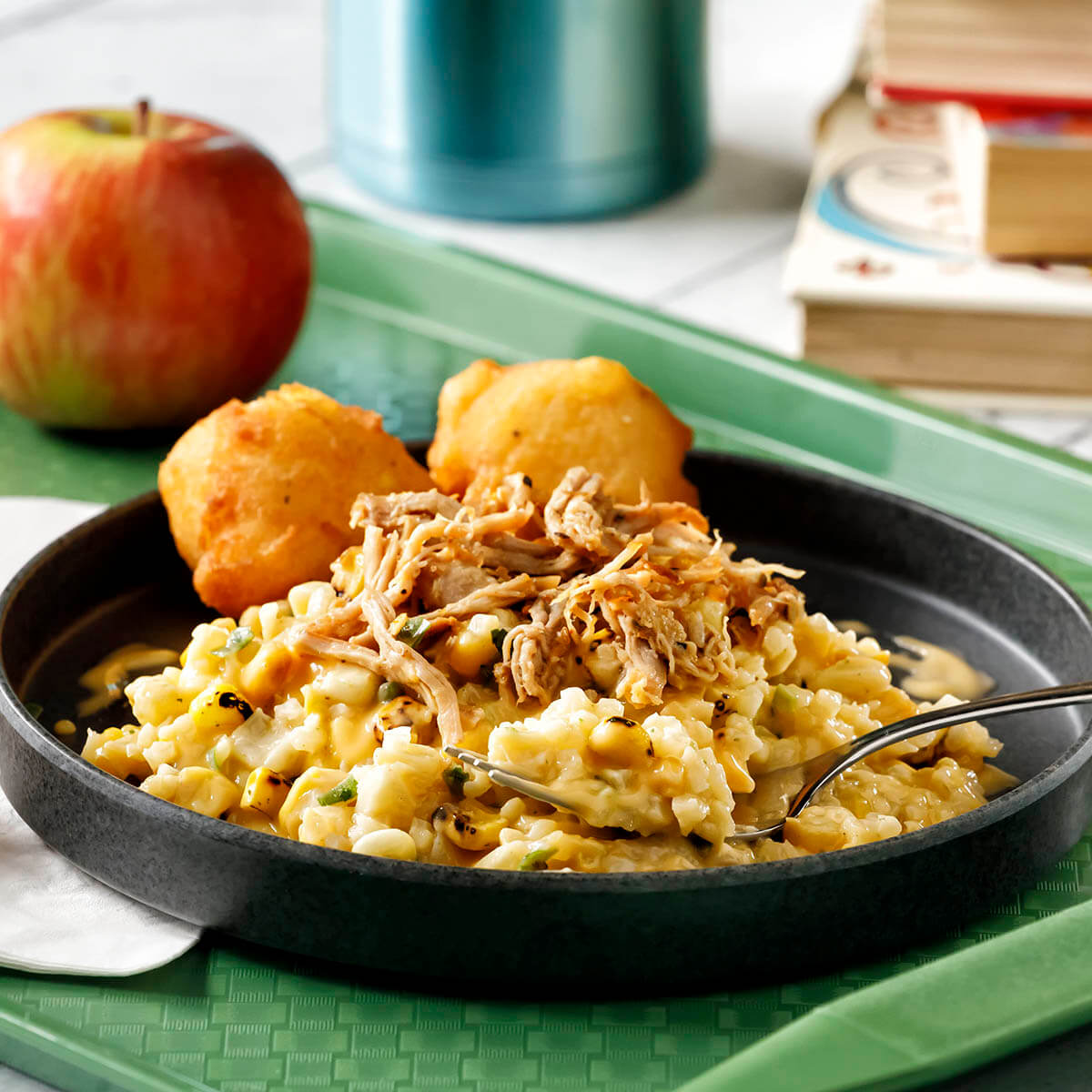 Cheesy Corn and Buffalo Chicken Bake Recipe