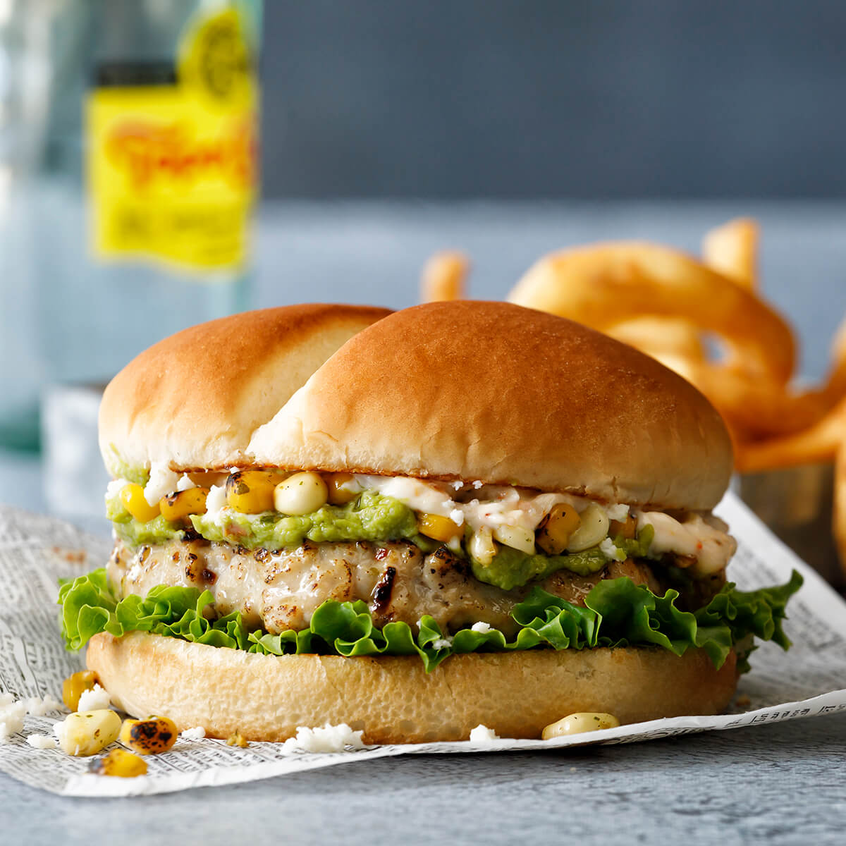 Street Corn Chicken Burger Recipe